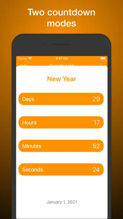 Ảnh chụp màn hình của Smart Events Countdown