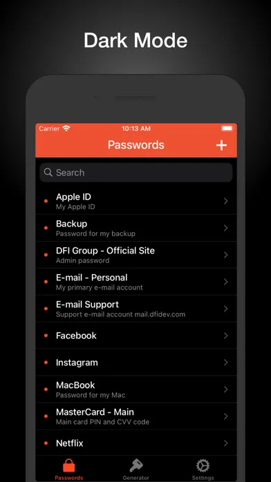 Captures d'écran de iPassworder - Password Manager