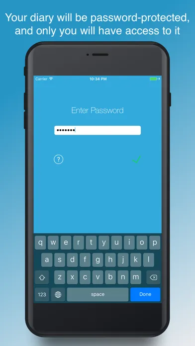Secure Diary App Screenshots