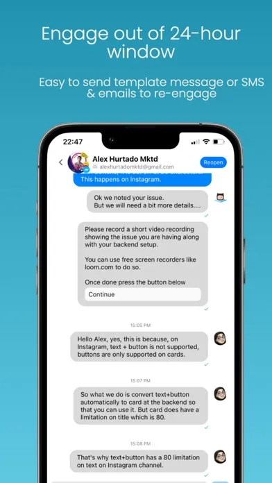 Ảnh chụp màn hình của Chatbot Live Chat