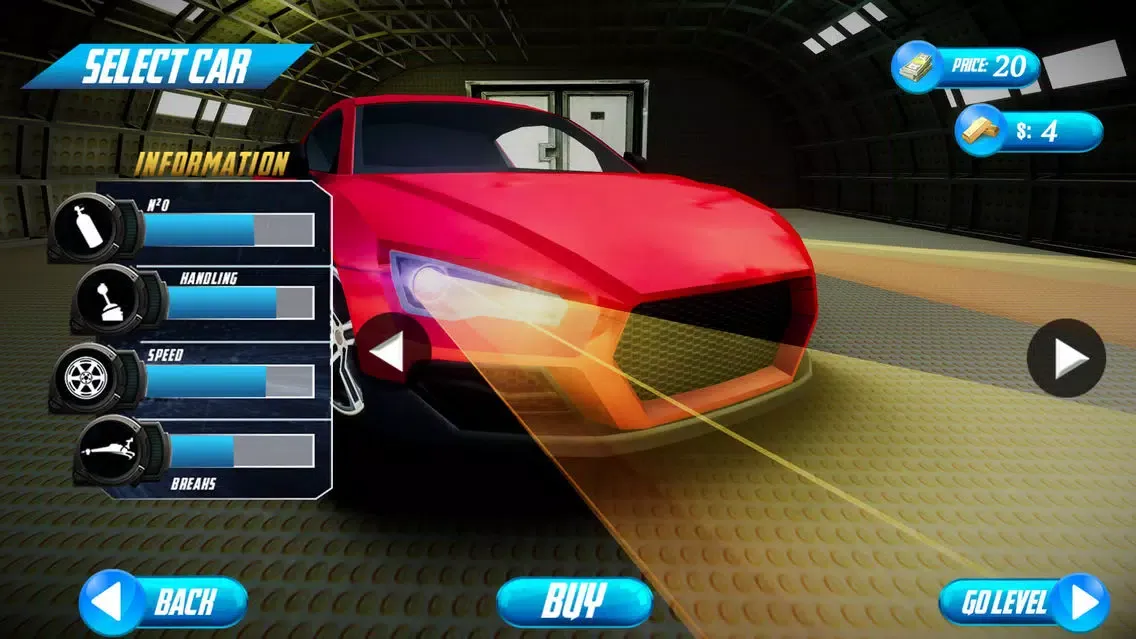 Ảnh chụp màn hình của Muscle Car Impossible Drive