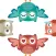 Owl Fever Stickers 2