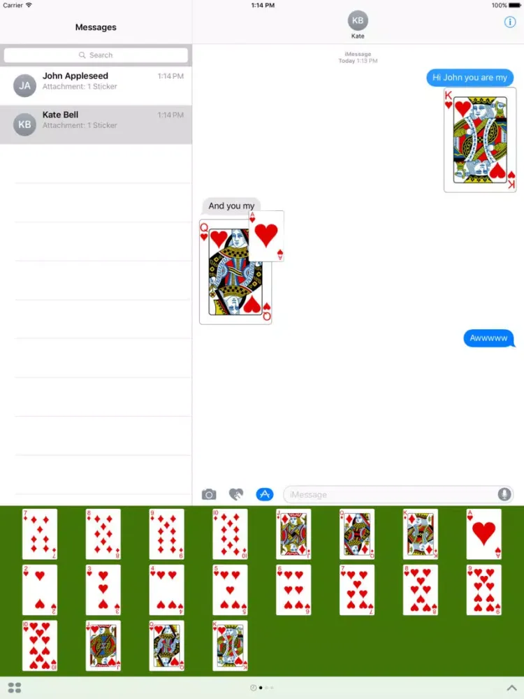 Capturas de pantalla de Poker Cards Stickers iPad 