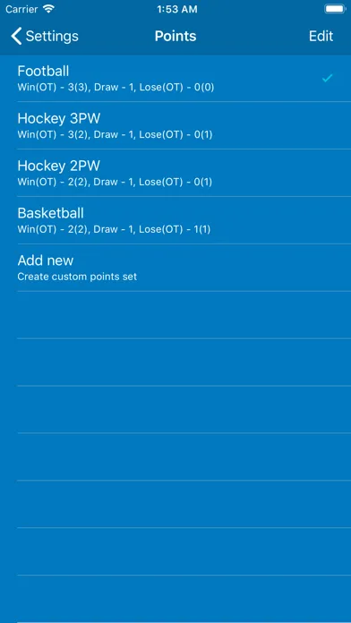Capturas de pantalla de Custom League Tables