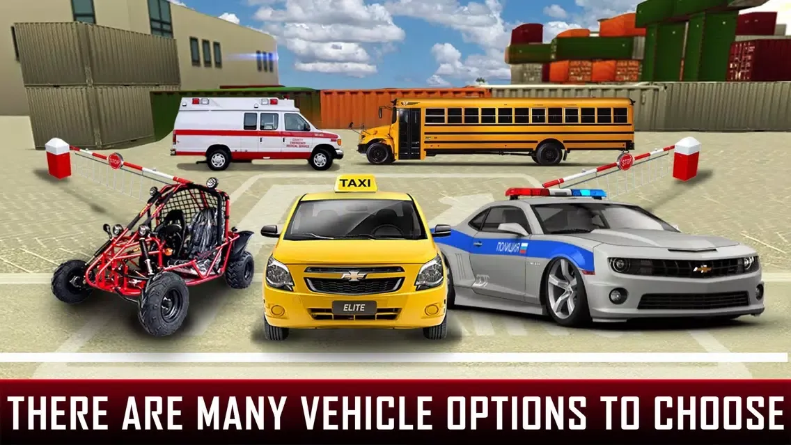 Ambulance Emergency Parking Driving Test 2016 - City Hospital Paramedic Emergency Vehicle 3D Simulator Ekran Görüntüleri