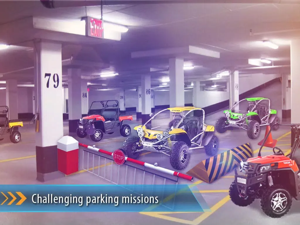 3D Buggy Parking Mania - Multi Level Driving Test in City Trafic Simulator iPad  Screenshots