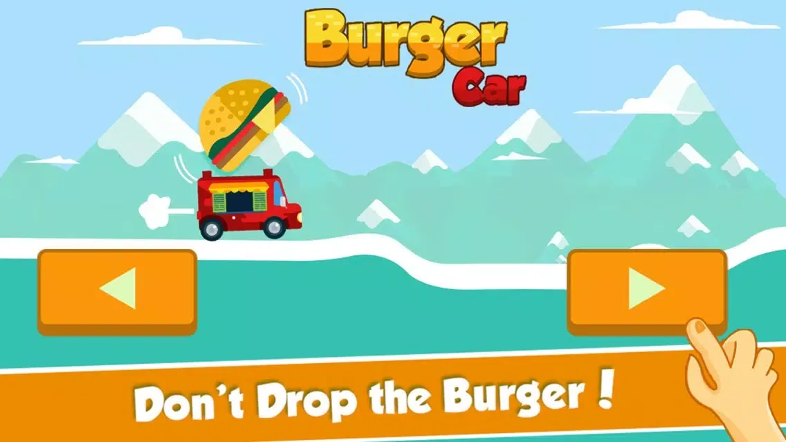 Crazy Burger Car Endless Road Adventure – Don’t Drop the Burger 스크린샷