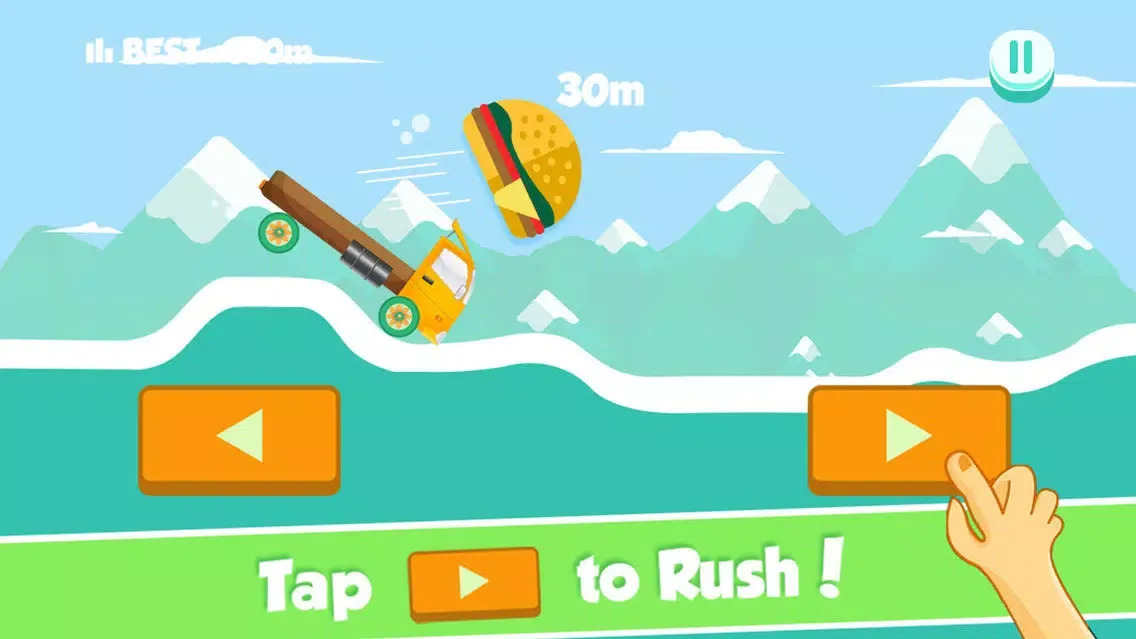 Crazy Burger Car Endless Road Adventure – Don’t Drop the Burger 스크린샷