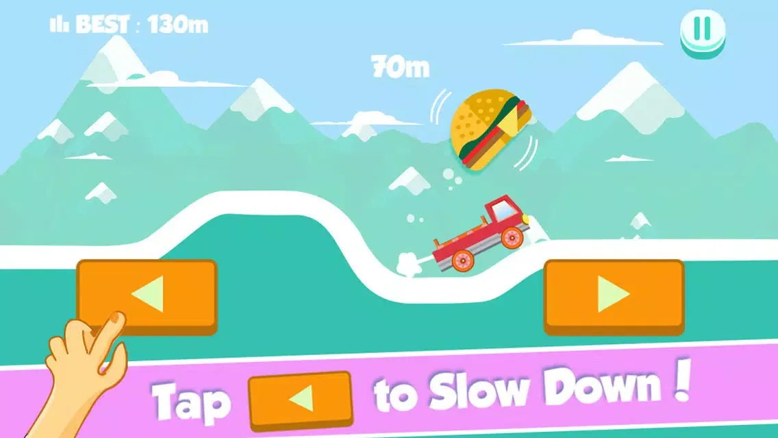 Crazy Burger Car Endless Road Adventure – Don’t Drop the Burger 스크린샷
