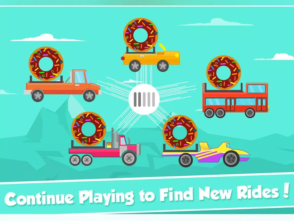 Screenshot di Endless Bouncy Car Road Adventure - Don't Drop the Donut! iPad 