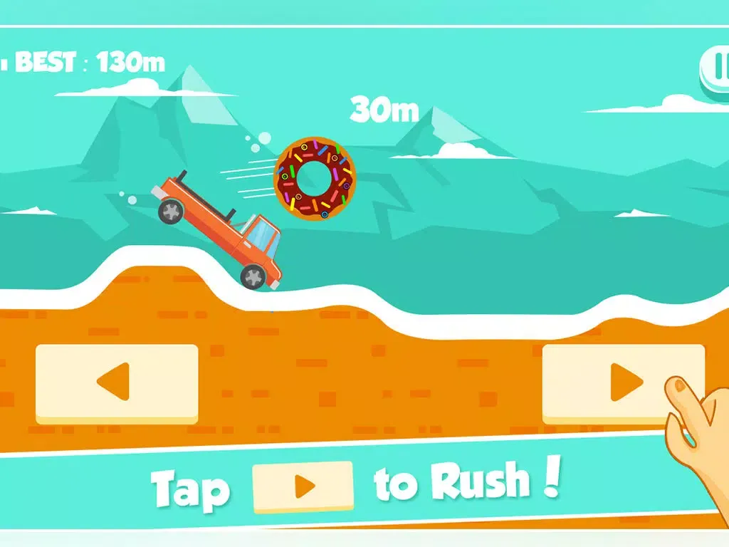 Screenshot di Endless Bouncy Car Road Adventure - Don't Drop the Donut! iPad 