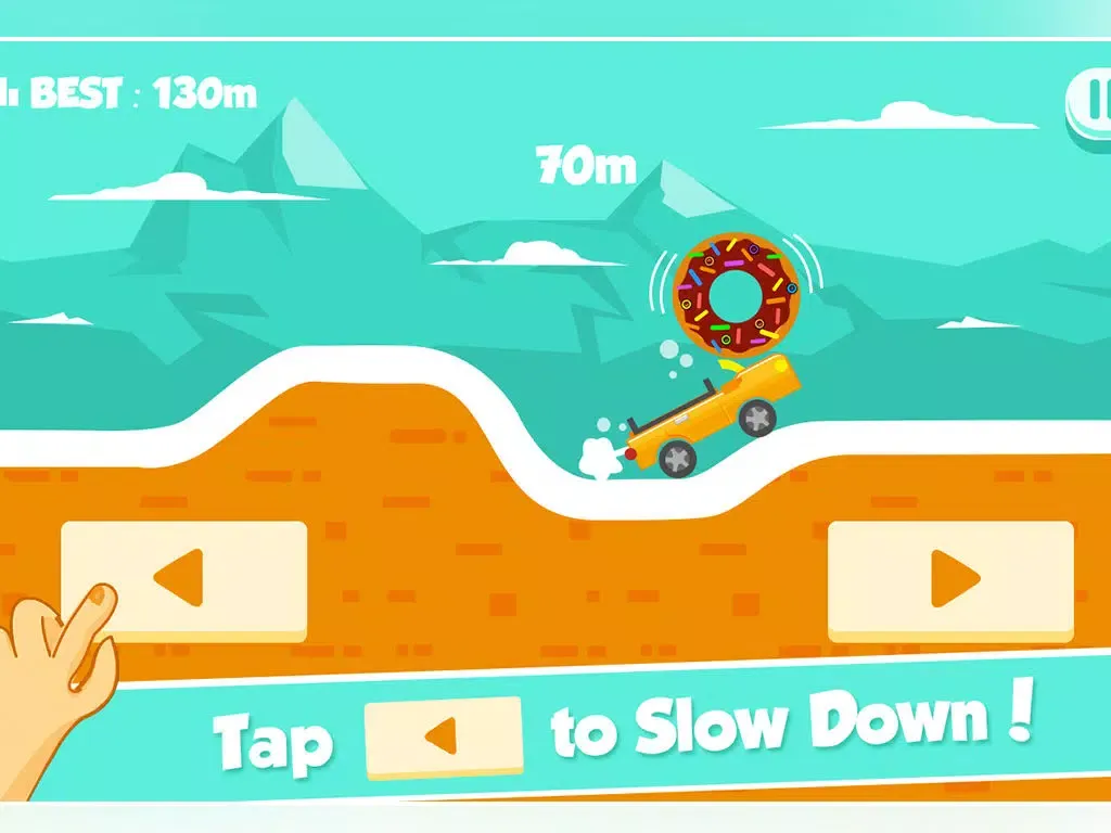 Screenshot di Endless Bouncy Car Road Adventure - Don't Drop the Donut! iPad 
