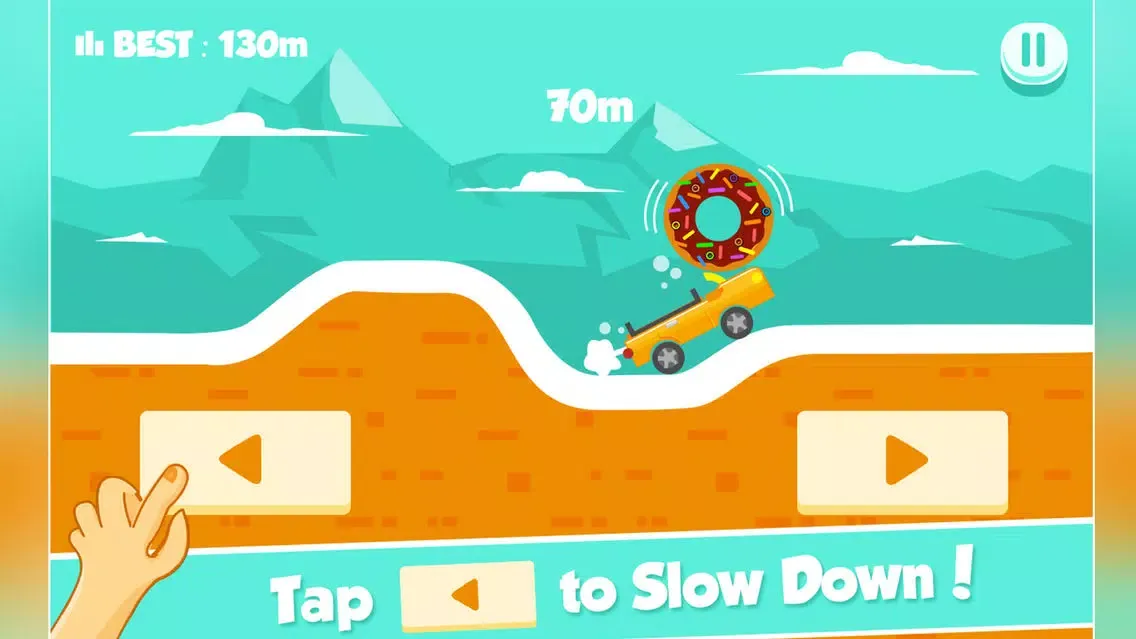 Screenshot di Endless Bouncy Car Road Adventure - Don't Drop the Donut!
