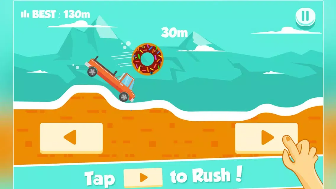 Screenshot di Endless Bouncy Car Road Adventure - Don't Drop the Donut!