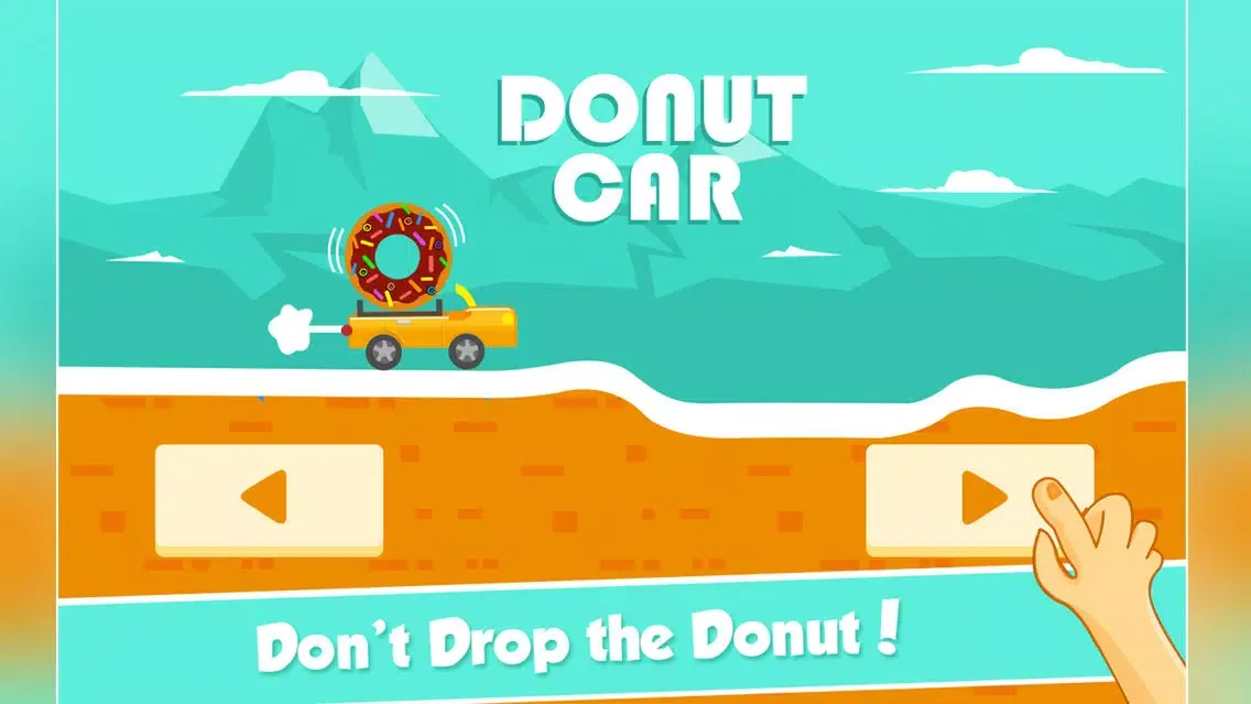 Screenshot di Endless Bouncy Car Road Adventure - Don't Drop the Donut!