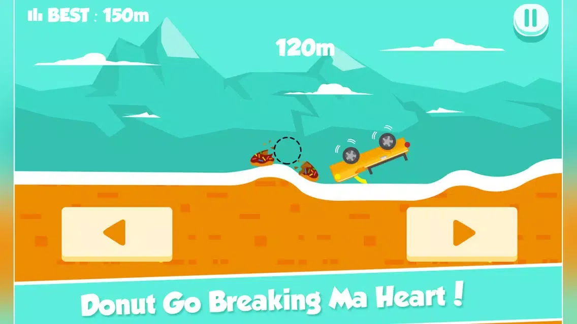 Screenshot di Endless Bouncy Car Road Adventure - Don't Drop the Donut!