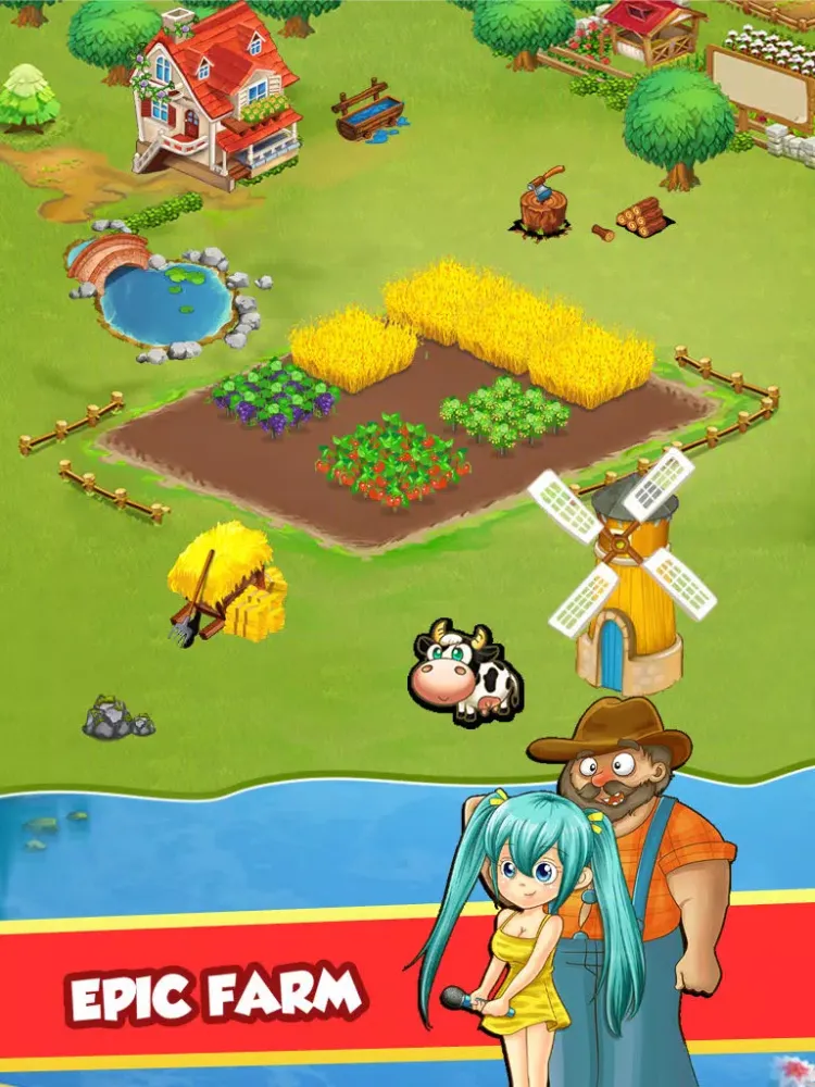 Grass Roots Farm Business - Build Away Countryside Villege Life in Harvest Season iPad  Screenshots