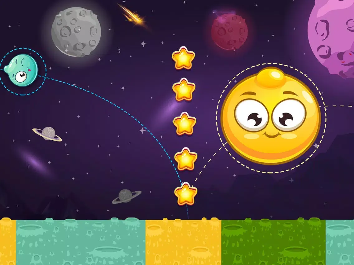King of Bounce: Monster Jump on Color Tile in Space Travel iPad 應用截圖
