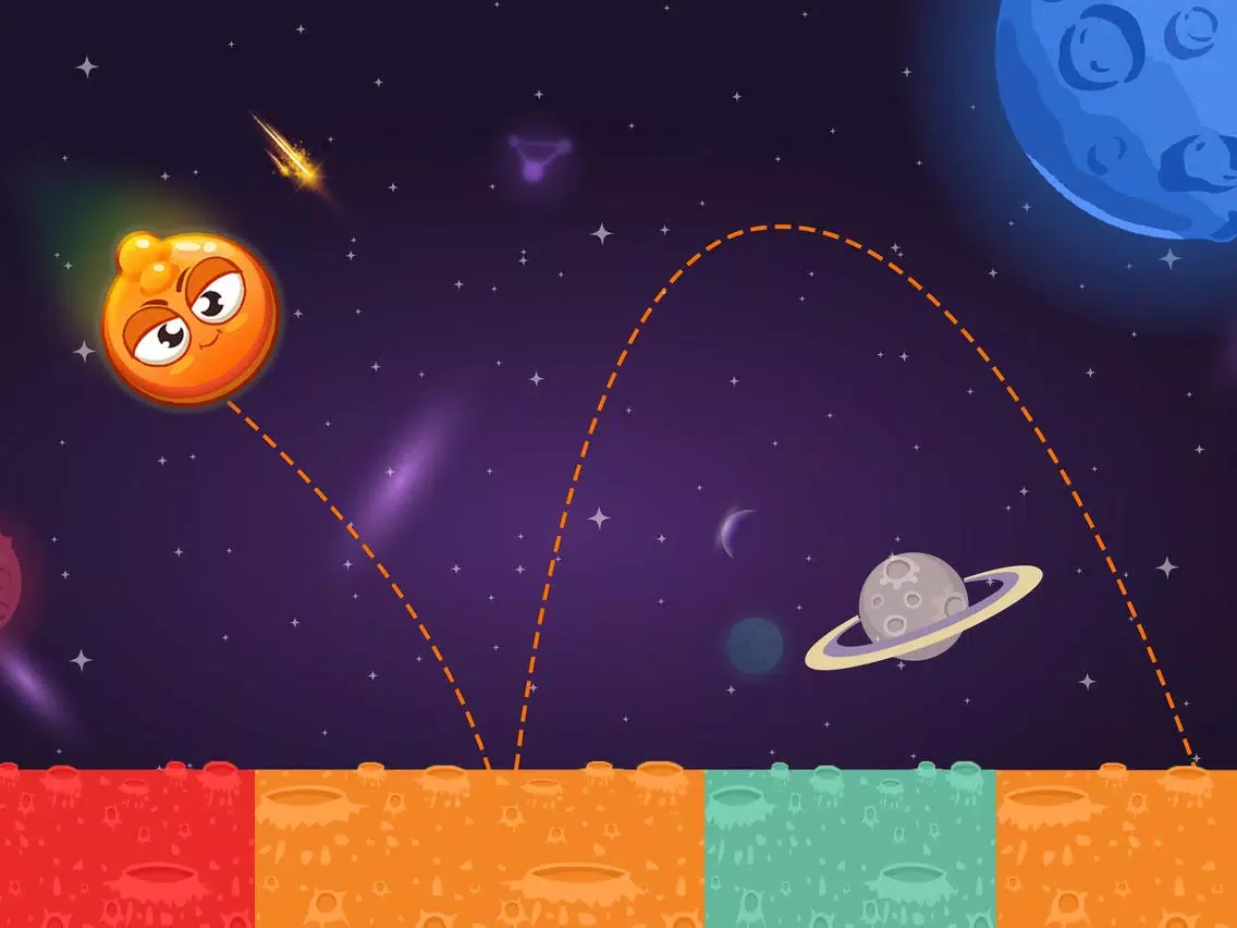 King of Bounce: Monster Jump on Color Tile in Space Travel iPad 應用截圖