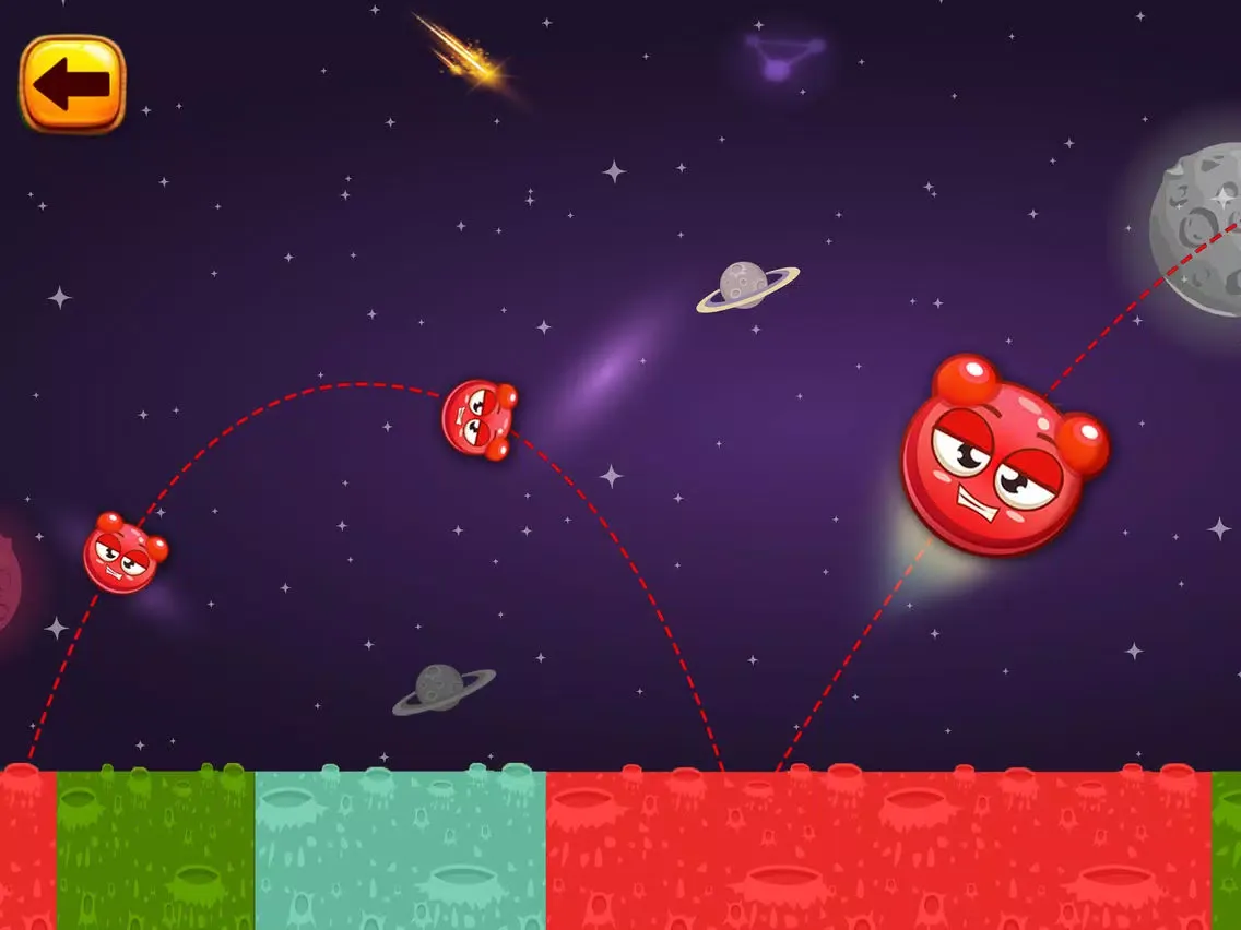 King of Bounce: Monster Jump on Color Tile in Space Travel iPad 應用截圖