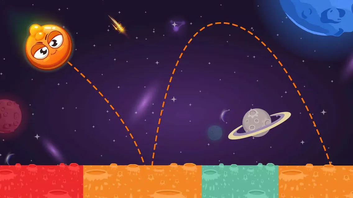 King of Bounce: Monster Jump on Color Tile in Space Travel應用截圖