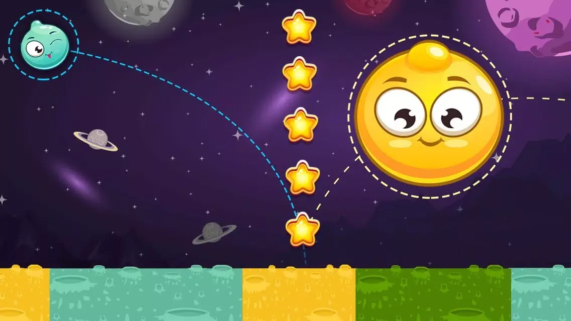 King of Bounce: Monster Jump on Color Tile in Space Travel應用截圖