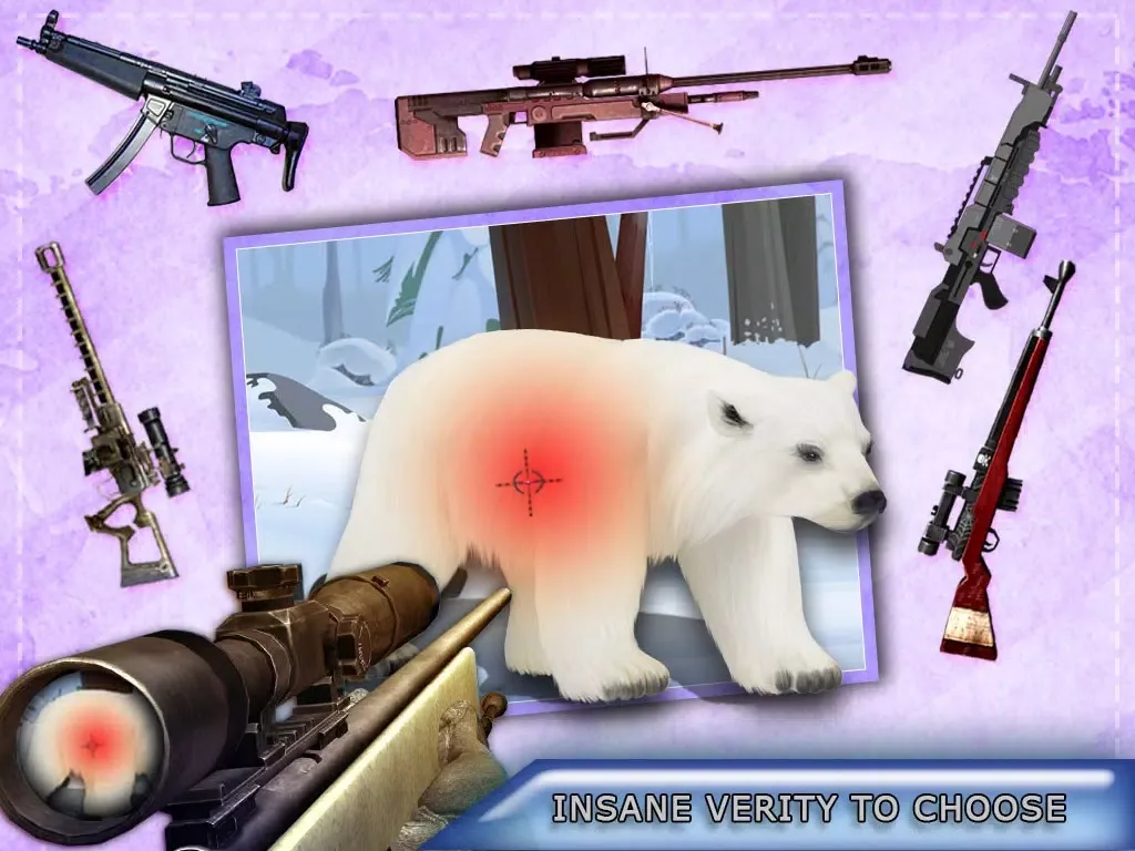 Polar Bear Attack Hunter 2016 - Shoot to Kill Artick Wild Animal - Survival mission iPad  Screenshots