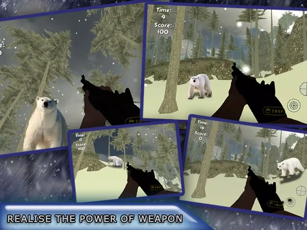 Polar Bear Attack Hunter 2016 - Shoot to Kill Artick Wild Animal - Survival mission iPad  Screenshots