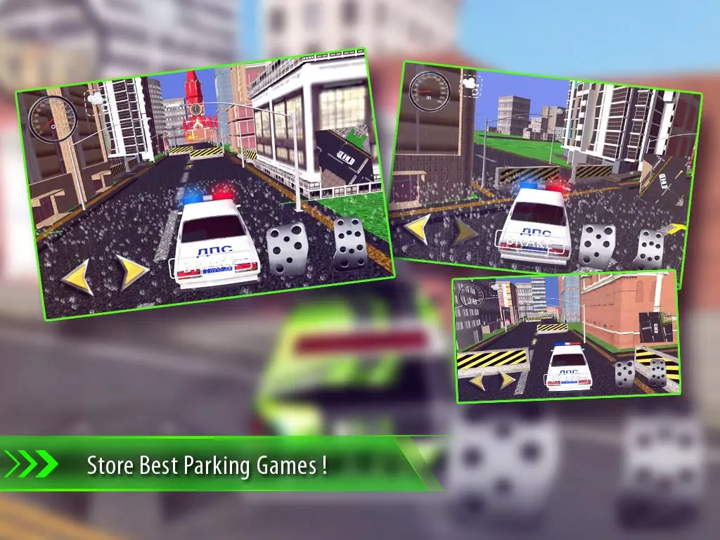 ภาพหน้าจอของ City Trafic Police Car Drive & Parking -Las Vegas Real Driving Test Career Simulator Game iPad 