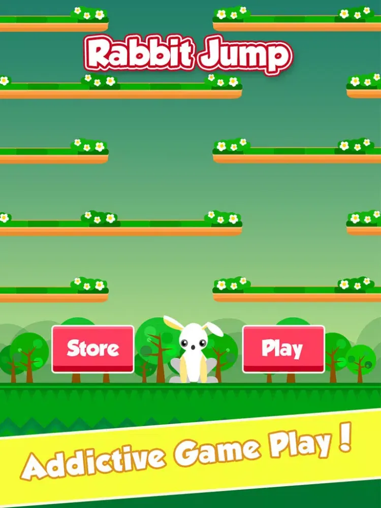 صور Crazy Rabbit Jump. The Hero Jumpy Bunny Super Running Adventure iPad 