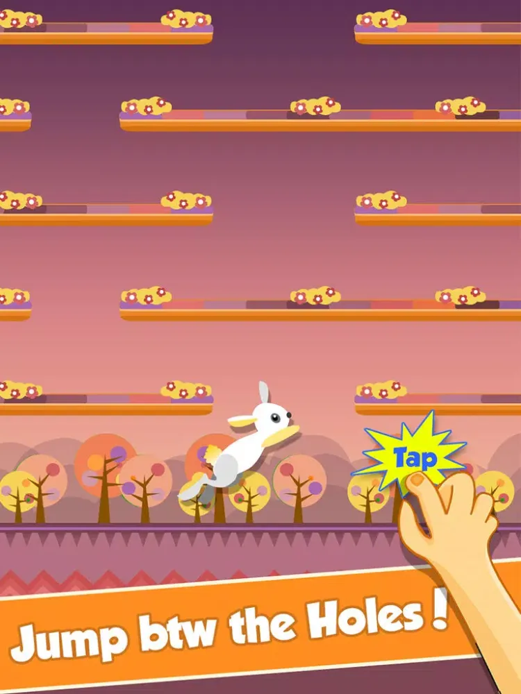 صور Crazy Rabbit Jump. The Hero Jumpy Bunny Super Running Adventure iPad 