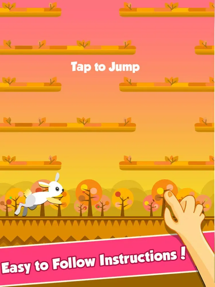 صور Crazy Rabbit Jump. The Hero Jumpy Bunny Super Running Adventure iPad 