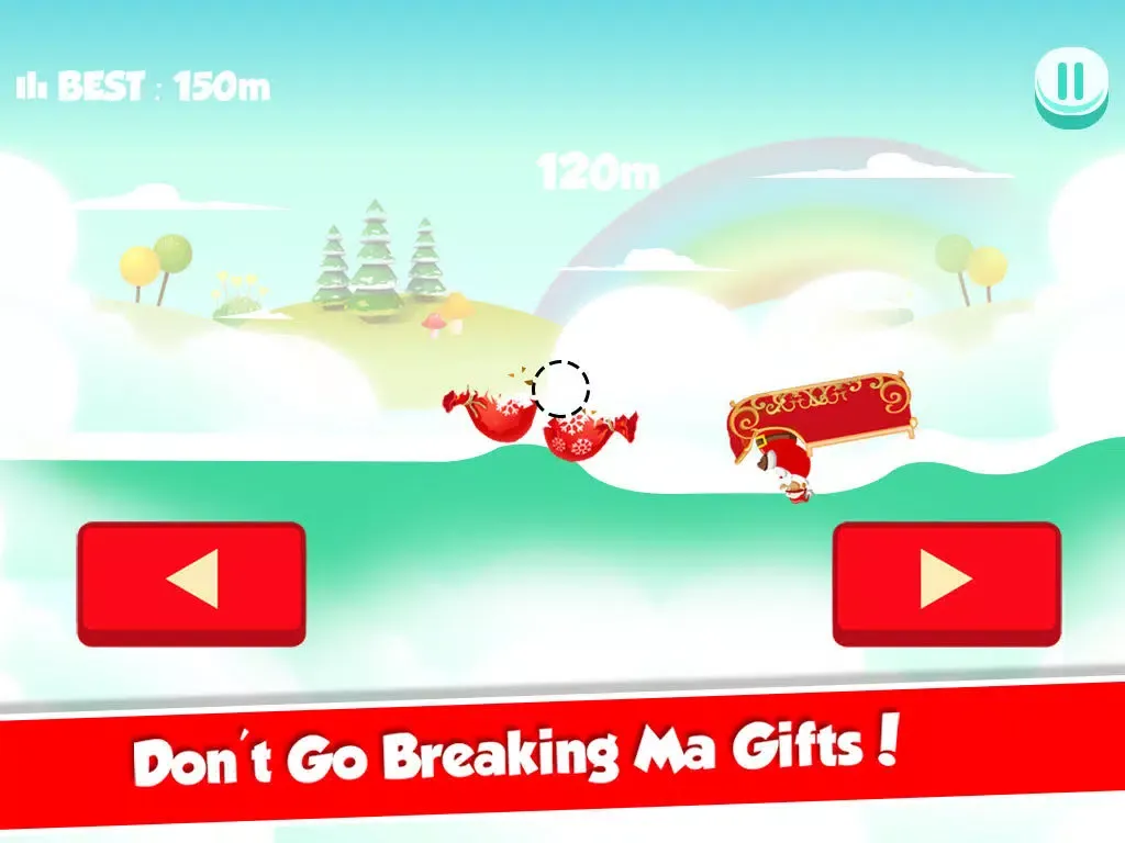 Santa Sleigh Christmas Rush - Winter Racing Madness for Presents iPad 应用截图