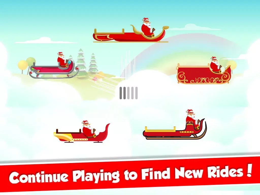 Santa Sleigh Christmas Rush - Winter Racing Madness for Presents iPad 应用截图