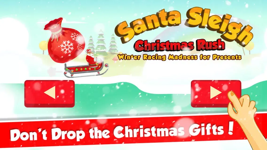 Santa Sleigh Christmas Rush - Winter Racing Madness for Presents应用截图