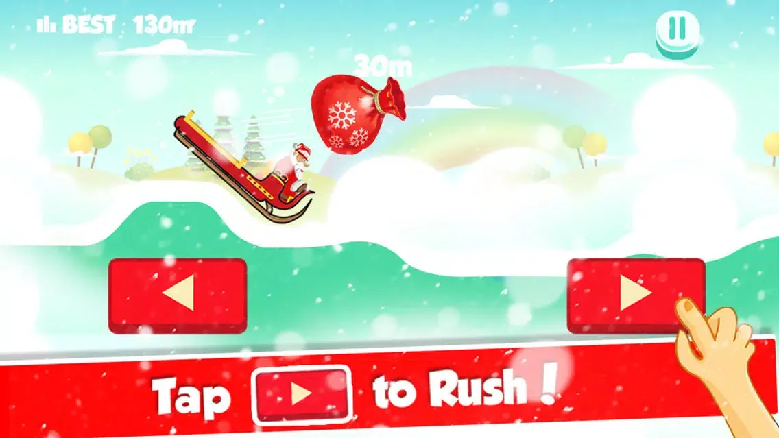 Santa Sleigh Christmas Rush - Winter Racing Madness for Presents应用截图