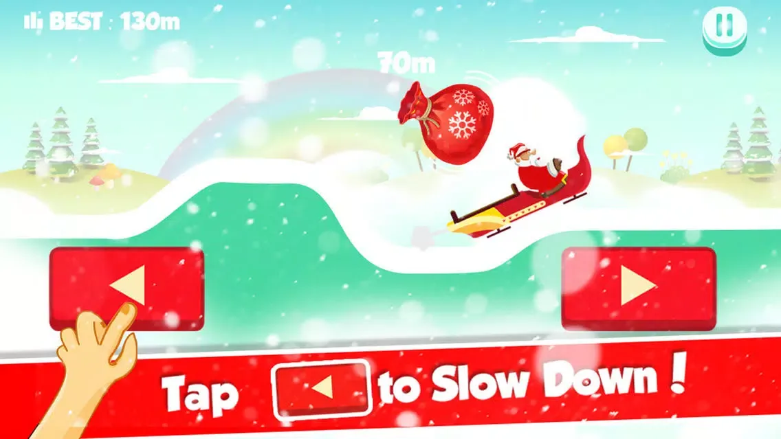Santa Sleigh Christmas Rush - Winter Racing Madness for Presents应用截图