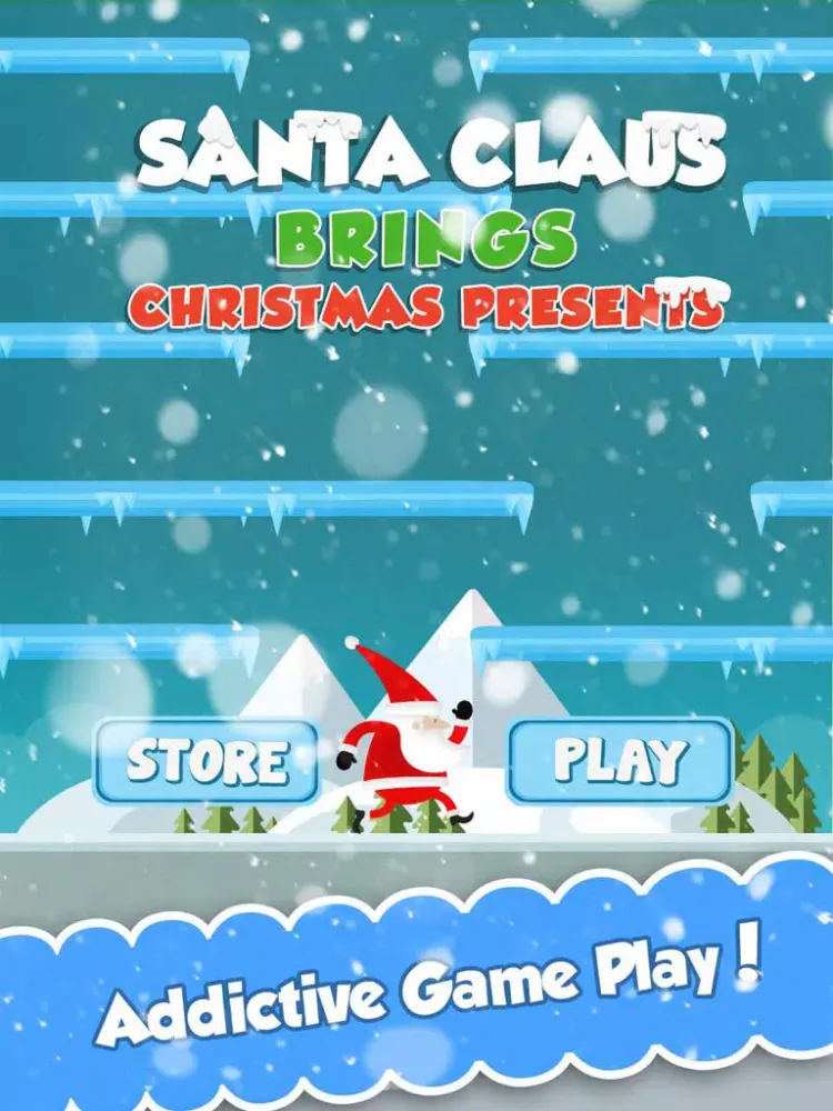 Santa Claus brings Christmas Presents - Run and Jump Loop iPad  Ekran Görüntüleri