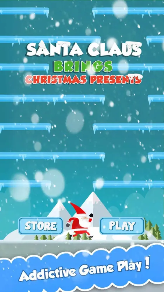 Santa Claus brings Christmas Presents - Run and Jump Loop Ekran Görüntüleri