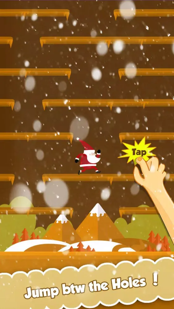 Santa Claus brings Christmas Presents - Run and Jump Loop Ekran Görüntüleri
