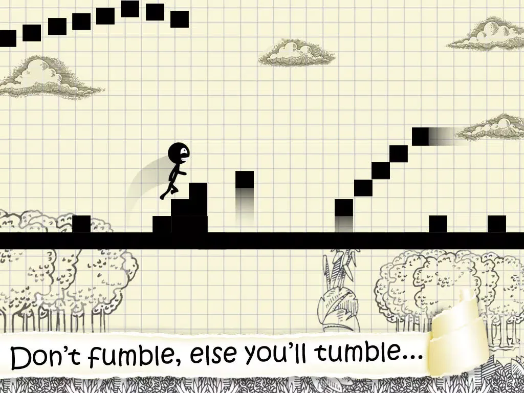 Скриншоты Amazing Line Runner – A Running and Jumping Adventure for Stickman iPad 