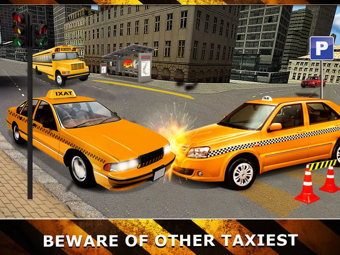 Yellow Cab Driver 2016 Real Las Vegas City Traffic iPad Screenshots