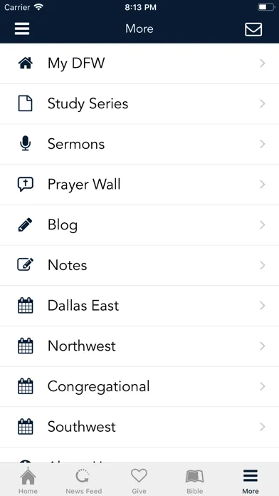 Tangkapan layar DFW Church of Christ