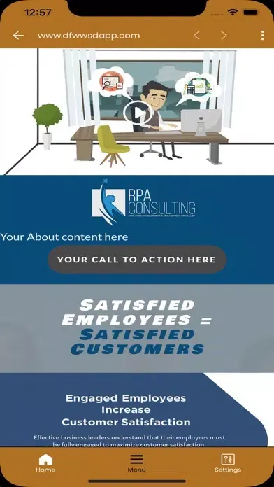 Capturas de pantalla de DFW Website Designers Demo App