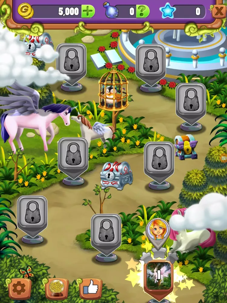 Hidden Mahjong Unicorn Garden スクリーンショット