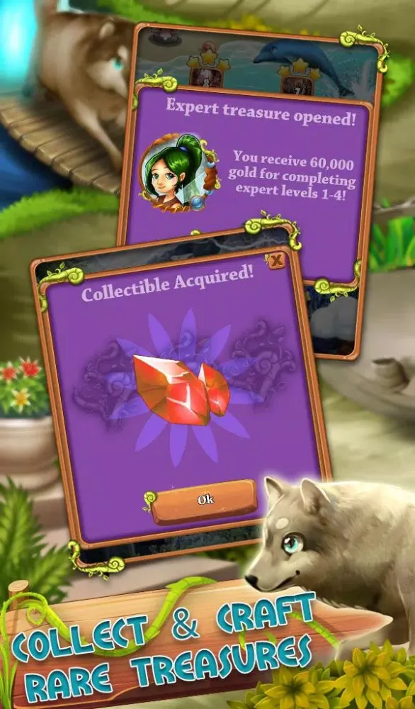 ภาพหน้าจอของ Mahjong Gold - Treasure Trail