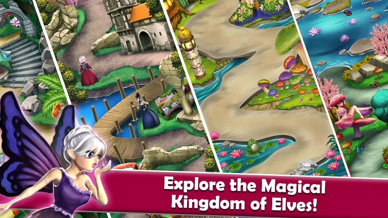 Mahjong Magic: Wood Elves سکرین شاٹس