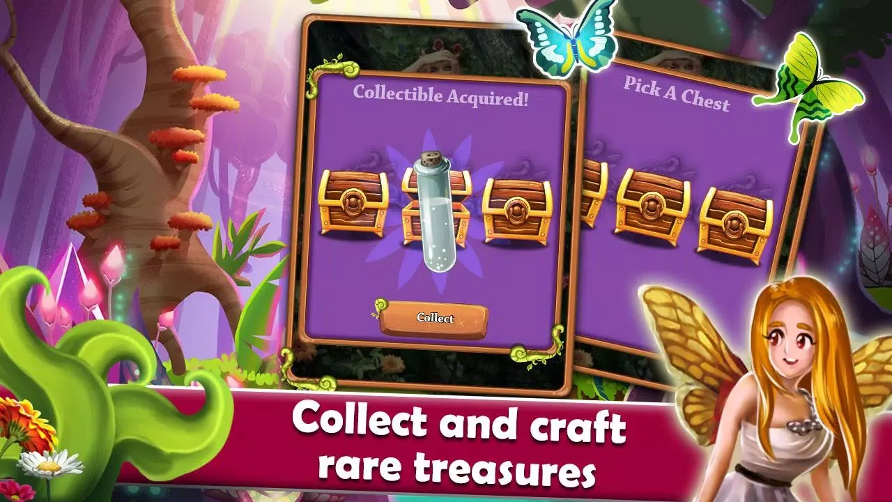 Mahjong Magic: Wood Elves سکرین شاٹس