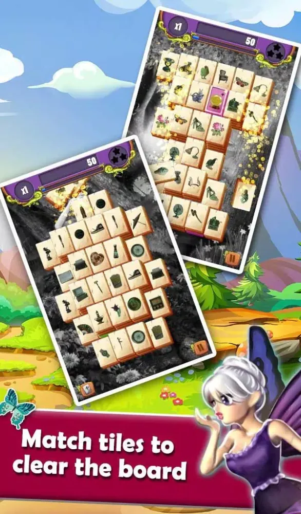 Mahjong Magic: Wood Elves سکرین شاٹس