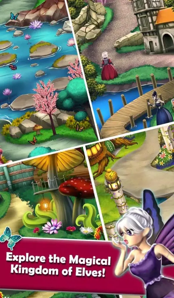 Mahjong Magic: Wood Elves سکرین شاٹس